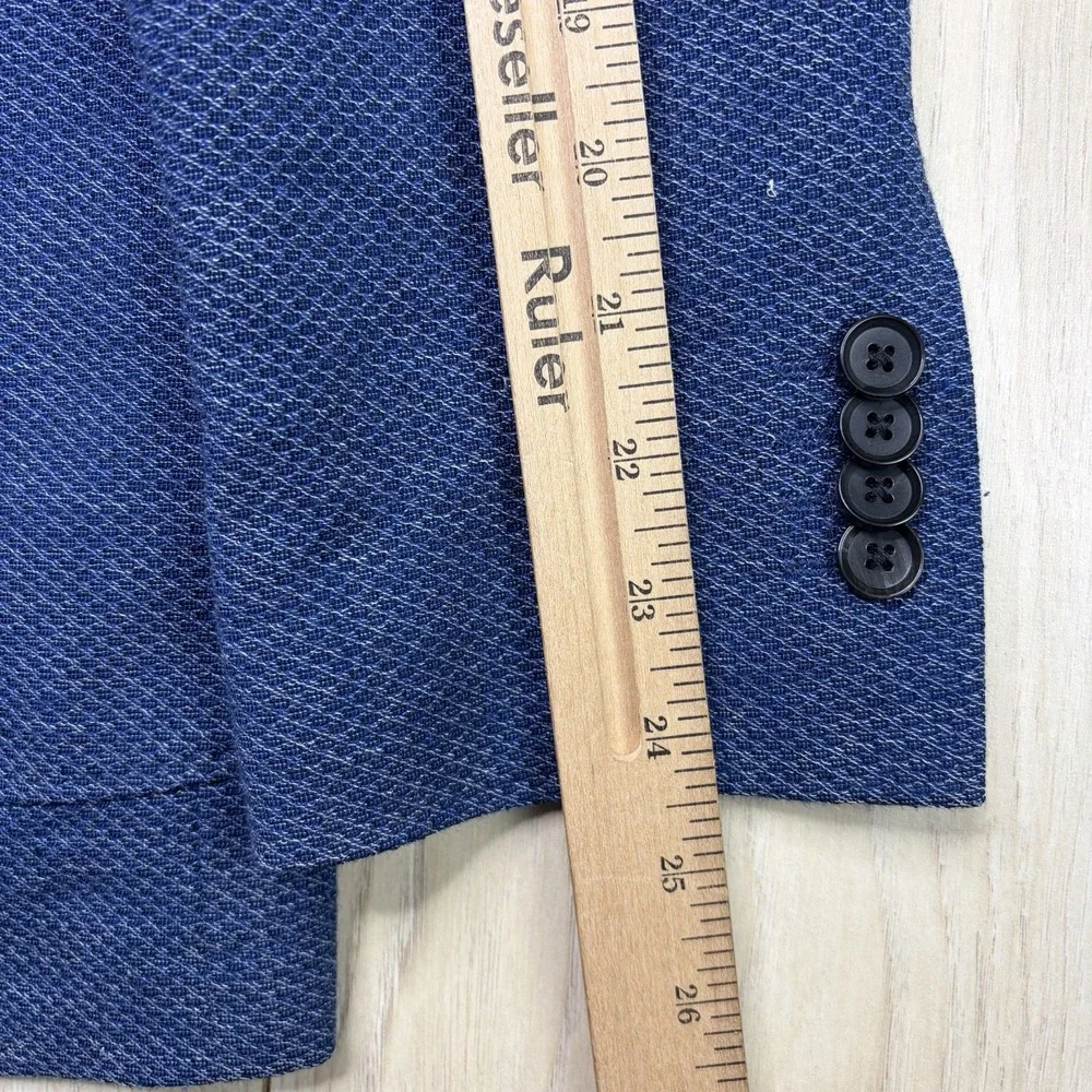 Rodd & Gunn Knit Unstructured MARLANE Wool Blend Blazer Mens Medium 38-40 Blue